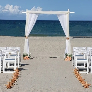 WEdding arch beach wedding melbourne fl